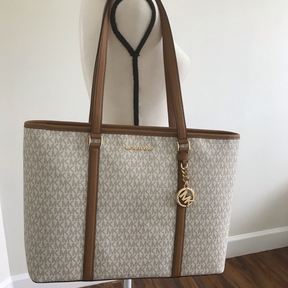 New vanilla Michael Kors Large Sady Laptop Bag - Picture 4 of 7